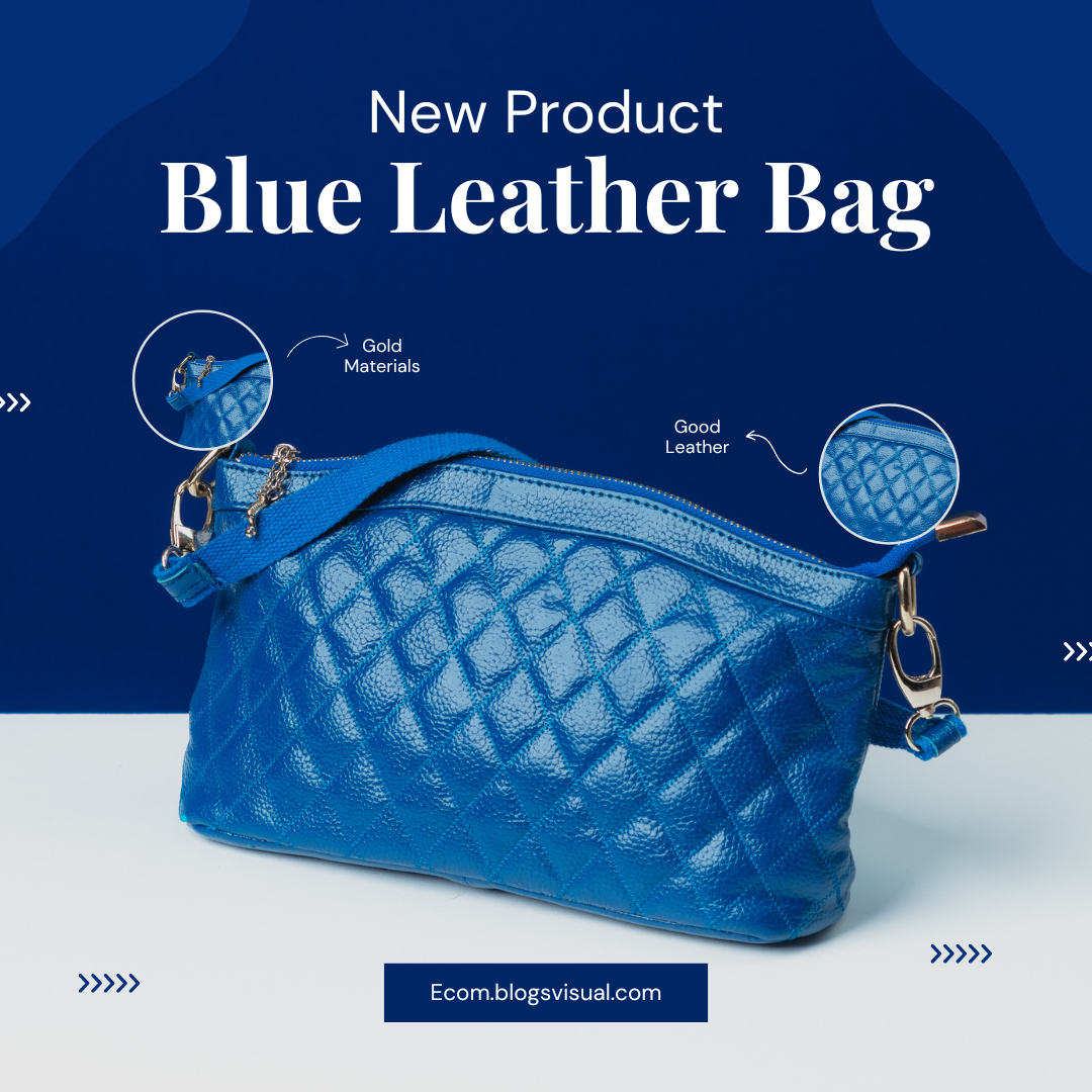 Blue and White Blob Modern New Product Bag Amazon Product Image